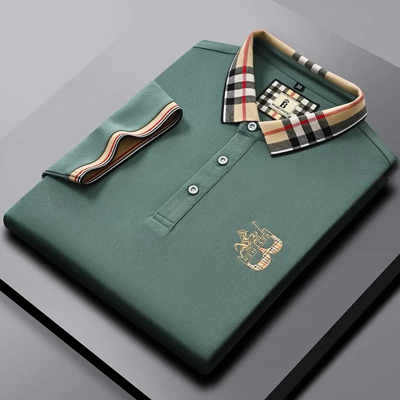 Exquisite Pony Embroidered Comfortable Polo Shirt Fashion Men's Brand Hot Selling Breathable Short Sleeves in the Summer of 2026