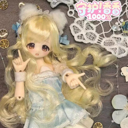 Genuine Guardian Xiangxiang 1/6 Scale Hand-Rooted Hair BJD Blind Box Posable Ball Joint Doll Cute Trendy Desktop Ornament