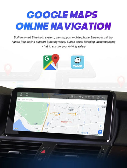Wireless Carplay Android 14 For BMW F20 F30 F21 F22 F31 F32 F33 F34 F36 NBT EVO Multimedia Player Auto Radio Screen GPS