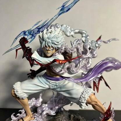 One Piece Nica Luffy Figure Tightly Grasps The Lightning Fifth Gear Action Figurine Model Doll Model Anime Pvc Statue Toys Gift