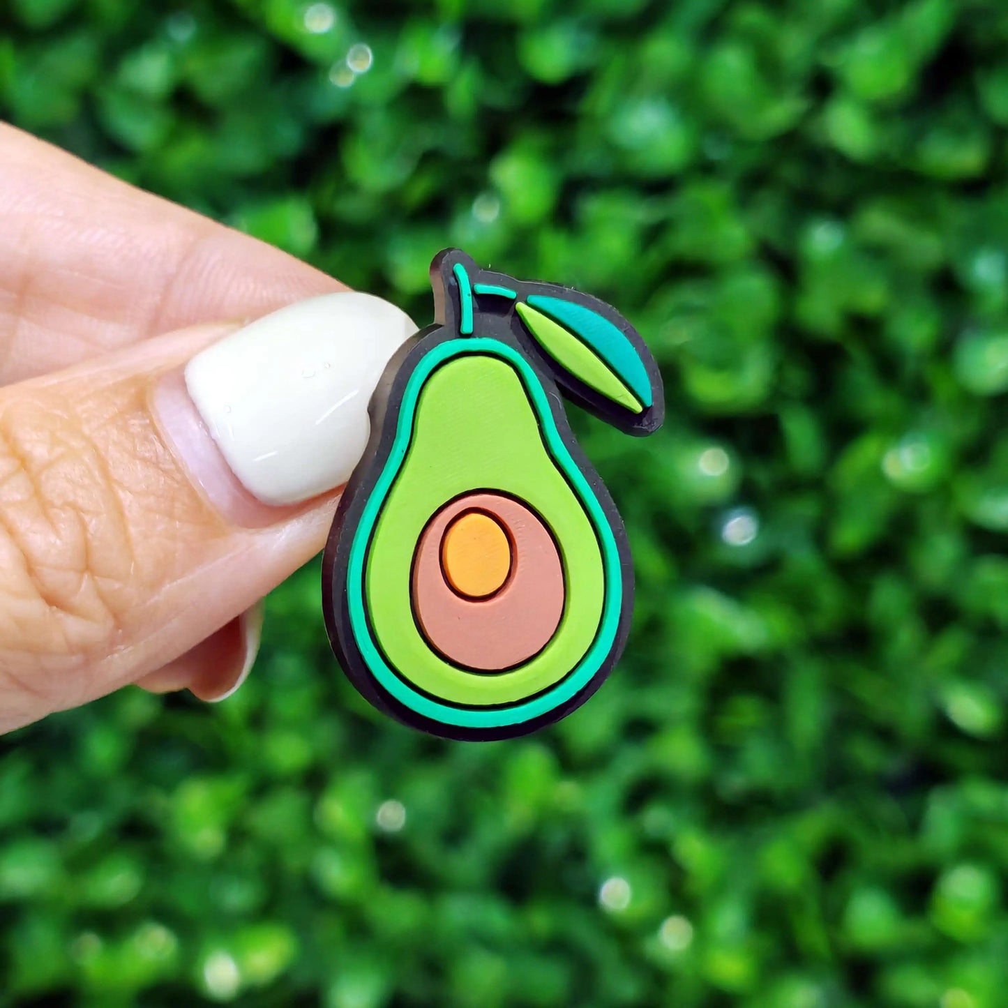 New 1-100pcs Cartoon Fruit Avocado Mom Love Guitar PVC Shoe Charms Accessories Hole Slippers Decorations Kids Birthday Present