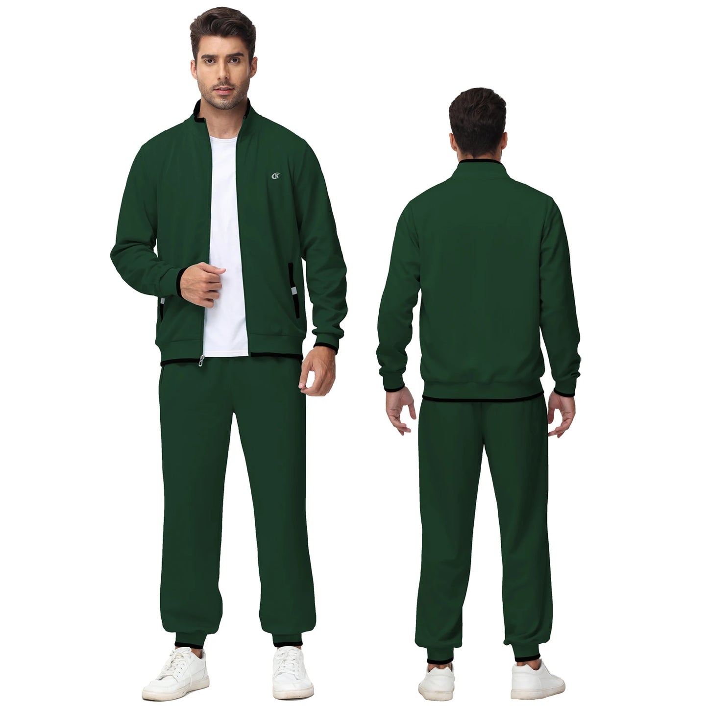 Men's Tracksuits Sweatsuits for Men Sweat Track Suits 2 Piece Casual Athletic Jogging Warm Up Full Zip Sets
