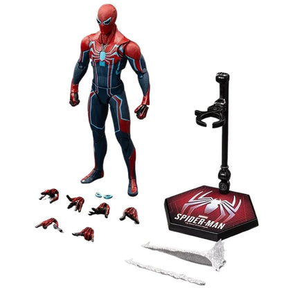 Zd Toys Marvel Ps4 Spider Man Velocity Suit Action Figure Fully Articulated Joint Movable Collectible Model Toy Gift For Adult