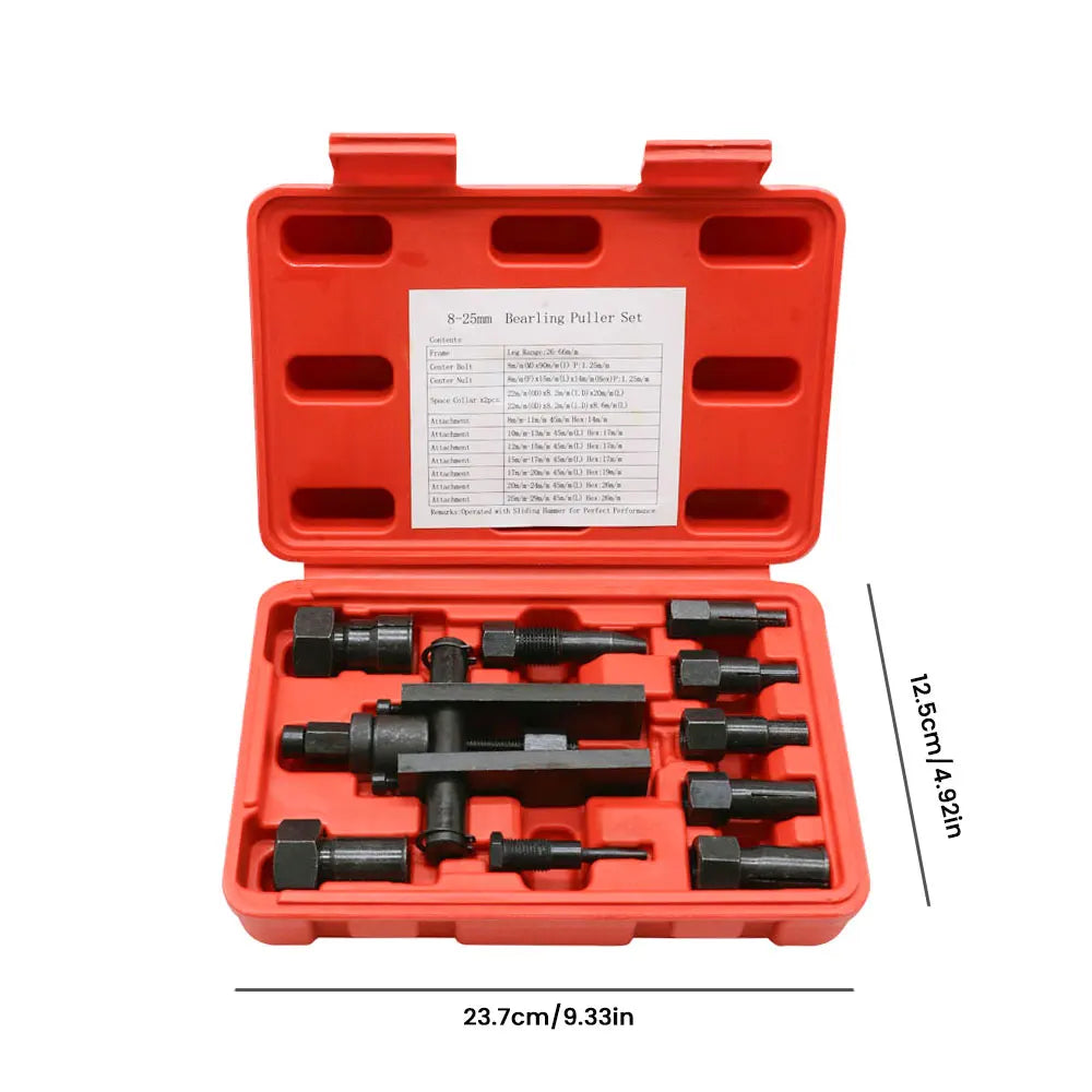 10Pcs 8-25MM Blind Internal Bearing Removal Tool Two Jaw Inner Insert Motorcycle Bearing Disassembly Tool Set