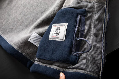 Winter Mens Fleece Jacket High Quality Stand Collar Casual Polar Coat Outdoor Thicken Cold-Proof Warm Overcoat Plus Size Outwear