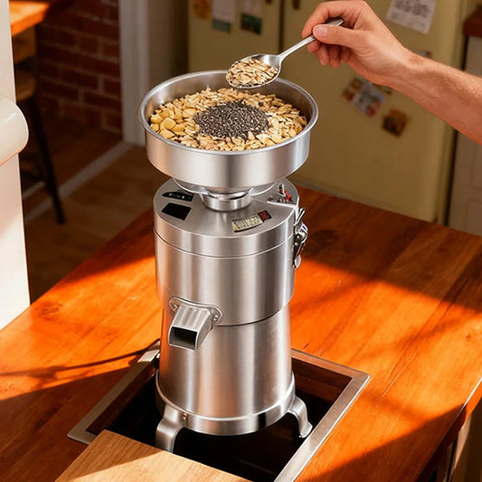 Commercial Soy Milk Maker No Filter Needed Automatic Grinding Soya Bean Tofu Making Machine For Breakfast Restaurant Household