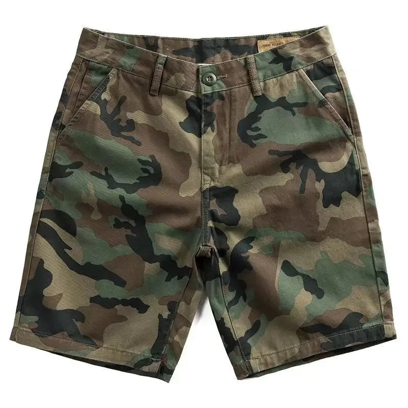 Short Pants for Men with Pockets Camo Mens Cargo Shorts Camouflage Japanese Street Style Elegant Hevy Whate Streetwear Clothing