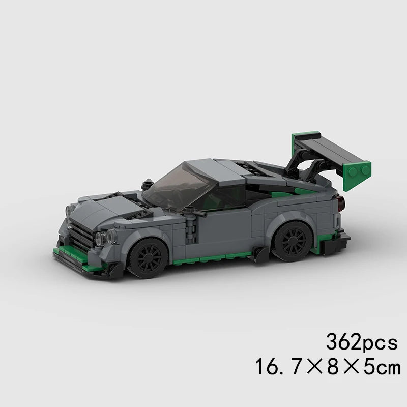 MOC Speed Sports Super Race Car Model Building Blocks Pickup Police Bricks City Racing Vehicle SUV Technical Rally Sport Toy