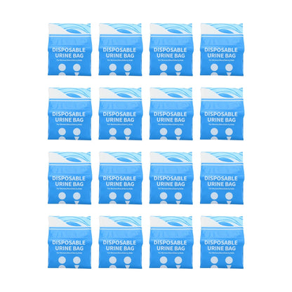 16Pcs Disposable Urine Bags Unisex 900CC Portable Emergency Camping Toilet Urinal Pee Bags for Men Women Kids Car Travel Hiking
