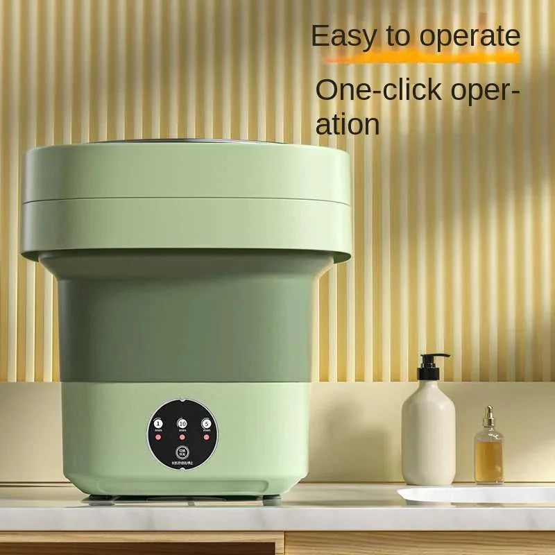 2026New Foldable Mini Washing Machine For Socks Underwear Panties Portable Mini Washing Machine Big Capacity  With Spinning Dry