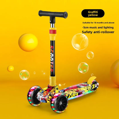 Children’s scooter for 14-year-olds:suitable for boys and girls, designed to help children develop their sense of balance