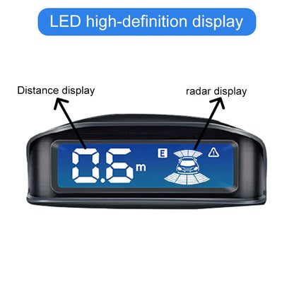 LED Reverse Radar 8 Sensors Backlight Display Voice Prompt Detection System Universal Auto Parking Safety Auxiliary Accessories