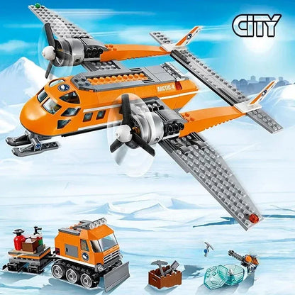 Compatible Sets City series building blocks 60195 Arctic mobile exploration base crane car MOC toys children's Christmas gifts