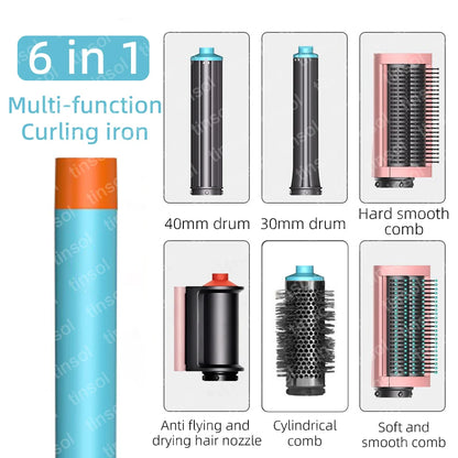 7-in-1 Hair Dryer, 110,000 RPM High-Speed Hair Care Ionic Hair Dryer, Quick Drying, Multi-Function Curling Iron Set