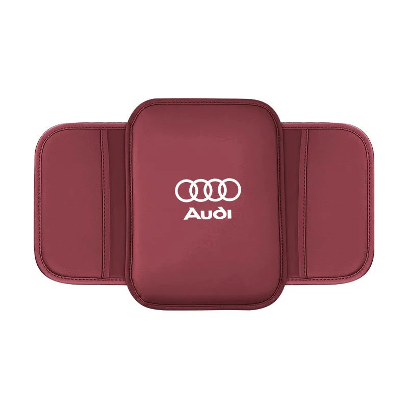 Car Styling Seat Armrest Box Protector Cushion Storage Box Cover Pad for Audi Quattro Sline A3 A4 A6 A5 Q5 Q7 Q3 A7 TT S3 S4 S5