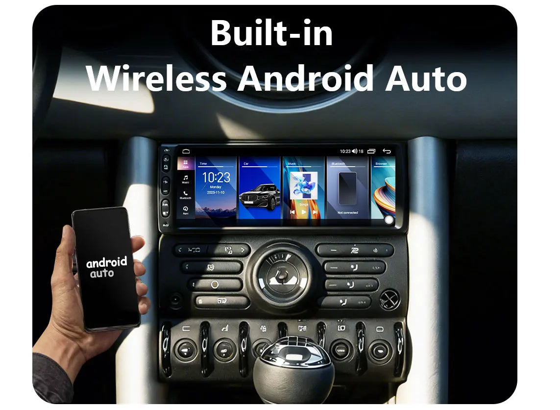 CHSTEK Android 14 Car Radio Stereo For BMW Mini Cooper S R50 R52 R53 2004-2007 Carplay Multimedia Player GPS WIFI 4G Autoradio