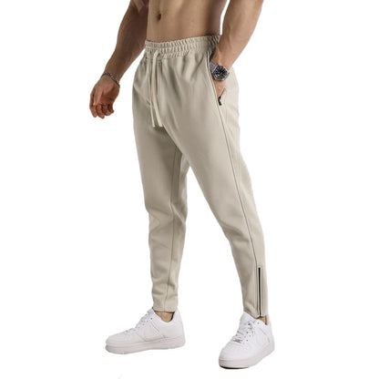 New Solid Color Sweatpants Casual Workout Pants Autumn 1/2Pcs Lightweight Cargo Trousers Outdoor Gym Fitness Drawstring Trousers