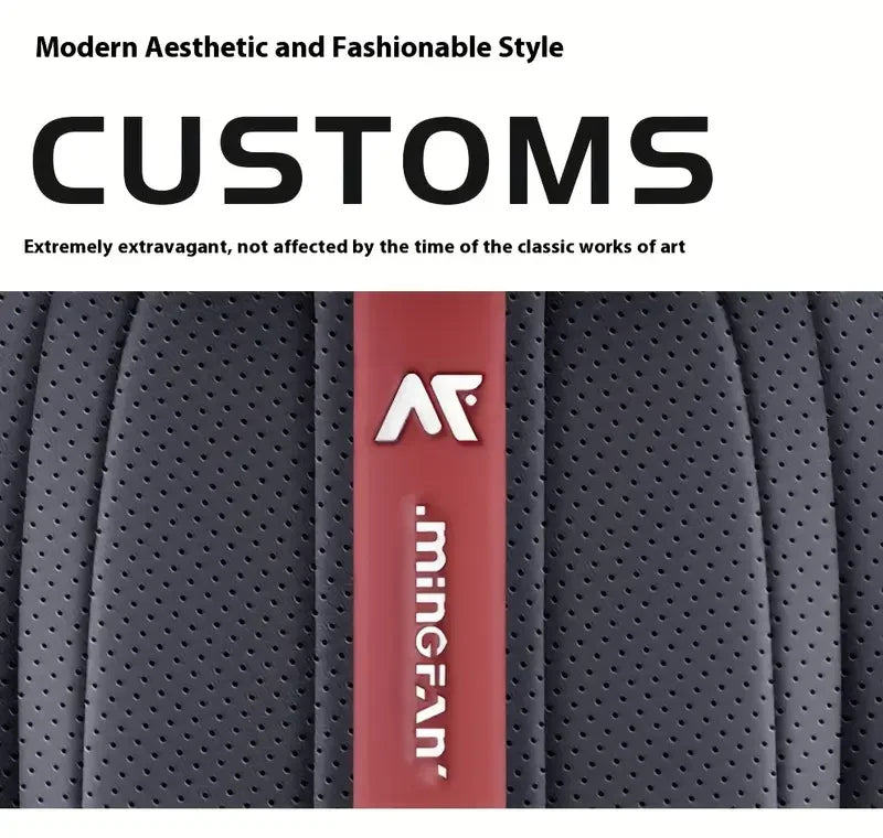 Universal 5-Seat Car Seat Cover 360° Full Coverage with Integrated Waist Support And Side Pockets for Most Vehicle Interior