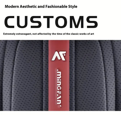 Universal 5-Seat Car Seat Cover 360° Full Coverage with Integrated Waist Support And Side Pockets for Most Vehicle Interior