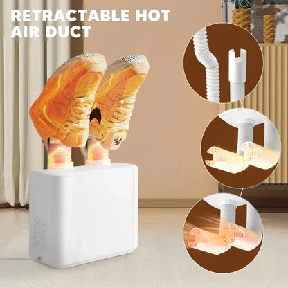 2026 New Electric Shoe Dryer with Timer, Telescopic Intelligent Shoe Dryer, Quick Dryer Shoe Boot Sneaker, Boot Warmers