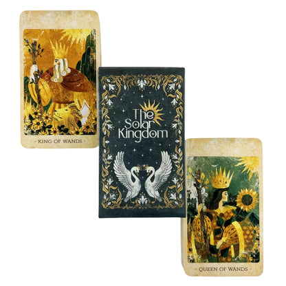 1/3/5 Pcs The Solar Kingdom Tarot Deck Oracle Set Divination English Versions Edition Board Playing Game Wholesale