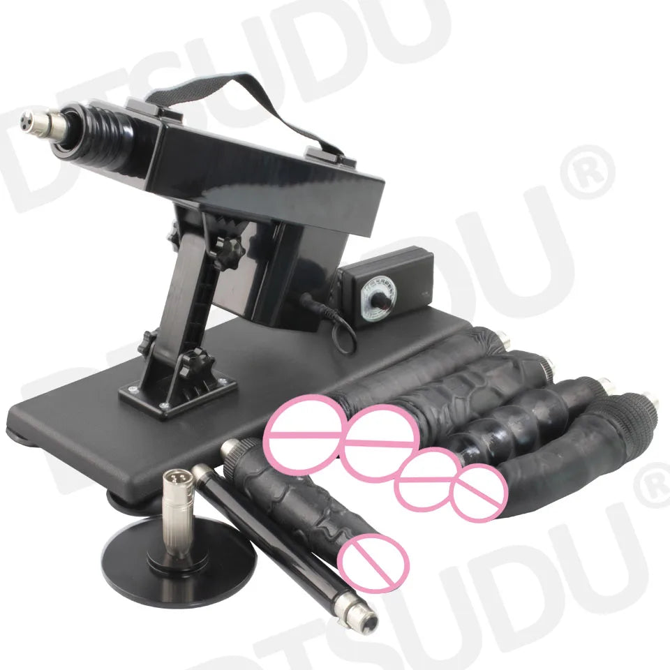 Female Sex Machine with Dildo and Masturbation Cup, Hands-Free G-Spot Clitoral Stimulation, Adult Sex Machine