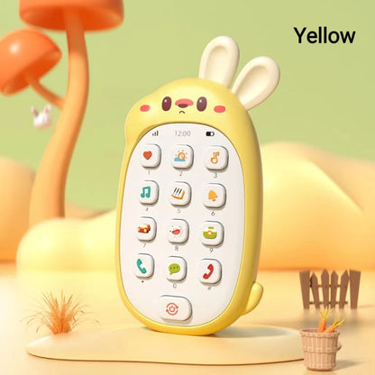Brain early teaching rabbit cell phone gum chinese-english multi-functional infant enlightenment sleep toys