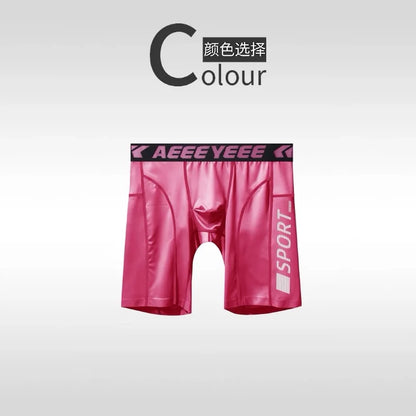 Men's Shorts Compression Running Shorts Quick Dry High Elastic Muscle Fitness Basketball Bottoms Five-Quarter Length Inner Pants