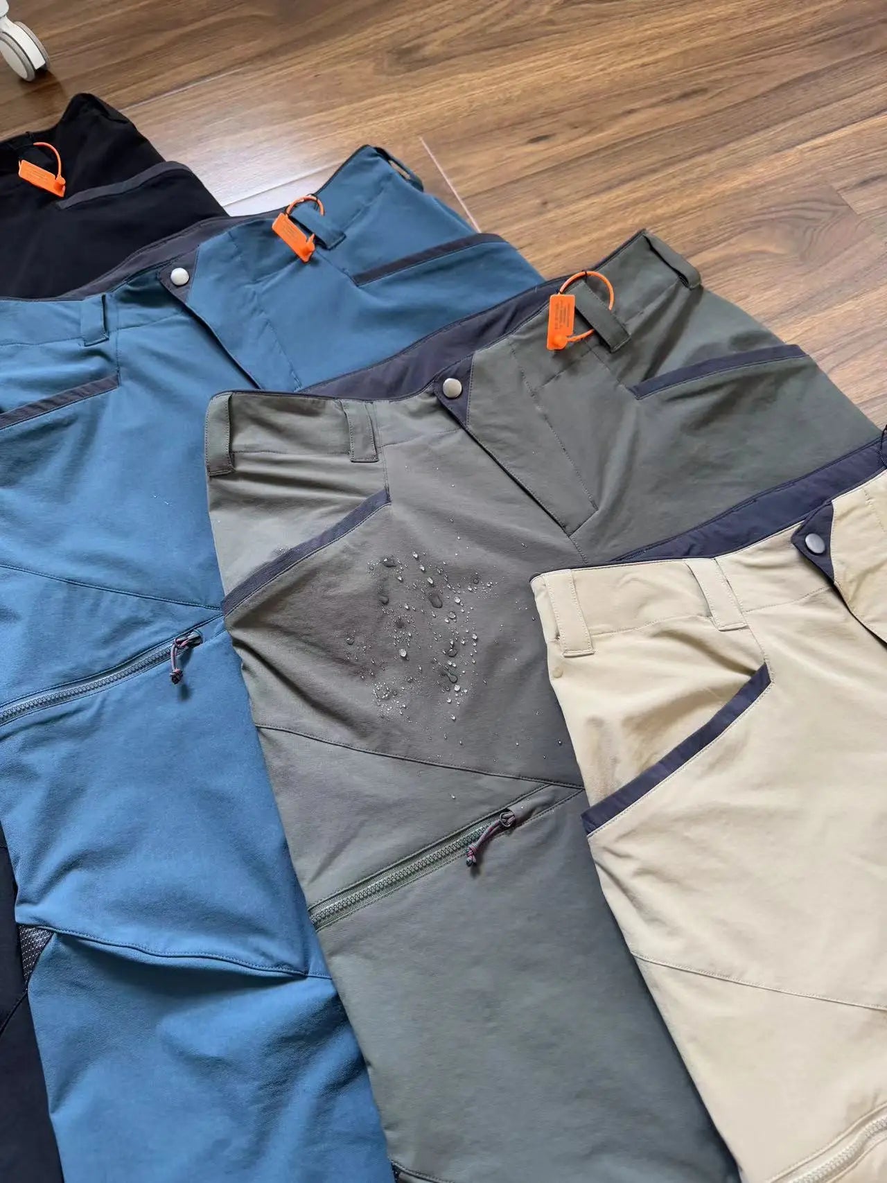 Men's Outdoor Hiking Lightweight Breathable Windproof Waterproof Soft  Cargo Pants Straight Leg Casual Trousers