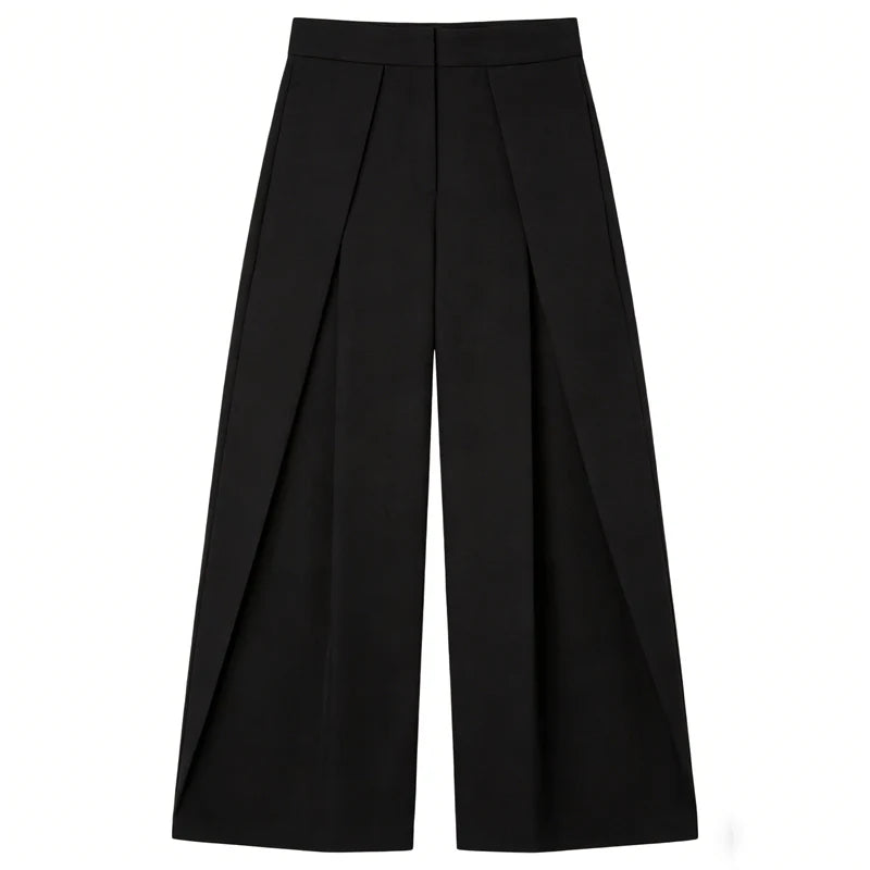 Women's Baggy Pants Woman Trousers Striped Wide Leg Pants Ladies Fashion Casual y2k Pants 2025 Autumn Elegant Pleated Long Pants