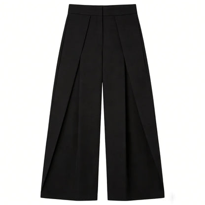 Women's Baggy Pants Woman Trousers Striped Wide Leg Pants Ladies Fashion Casual y2k Pants 2025 Autumn Elegant Pleated Long Pants