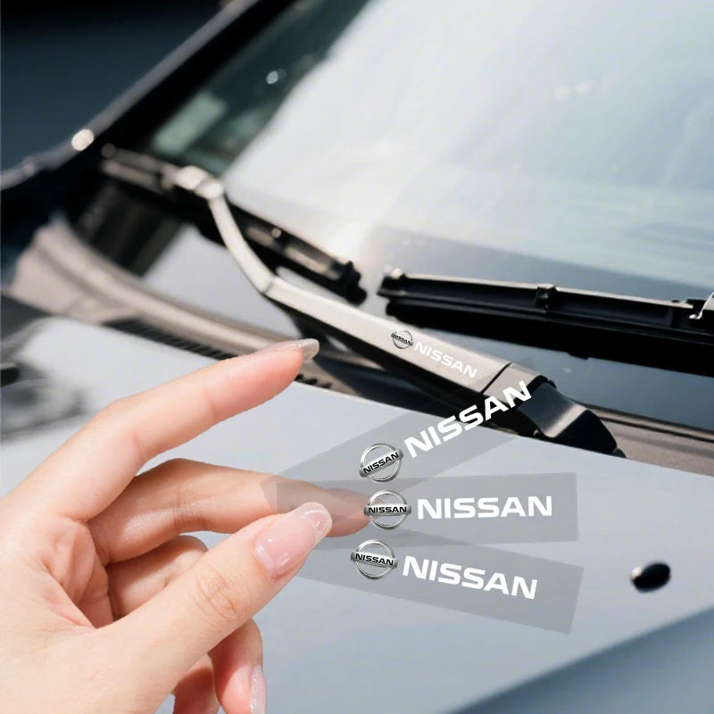 Car logo, interior stickers, central decal decoration For Nissan Qashqai X J10 J11 Trail Tiida Teana Skyline Juke X-trail Almera