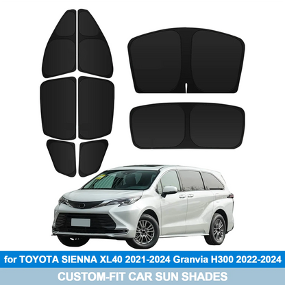 For TOYOTA SIENNA XL40 2021-2024 Granvia H300 2022-2024 Windshield Sun Shade Side Window Shades Cover Sun Visor Shield Privacy