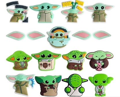 13-55Pcs Hot Toys Star Wars Shoe Charms For Slides Clog Sandals Shoes Decorations Accessories For Christmas Birthday Gifts