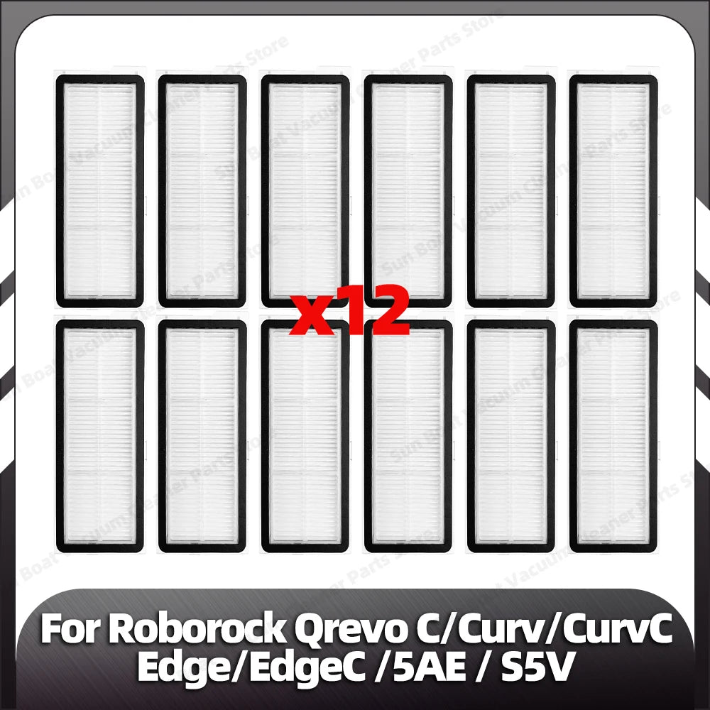 Fit for Roborock Qrevo C/Curv/CurvC/CurvC PRO/Edge/EdgeC/5AE/S5V/S5X/5AI/5XC Main Side Brush HEPA Filter Mop Pad Dust Bag Parts
