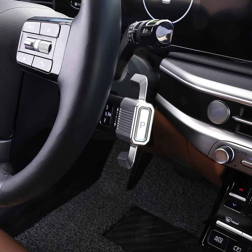 For Hyundai Santa FE/ Tucson /Kona /Sonata 2024-2026 Aluminum Steering Wheel Gear Shift Knob Assistor Button Cover Accessories
