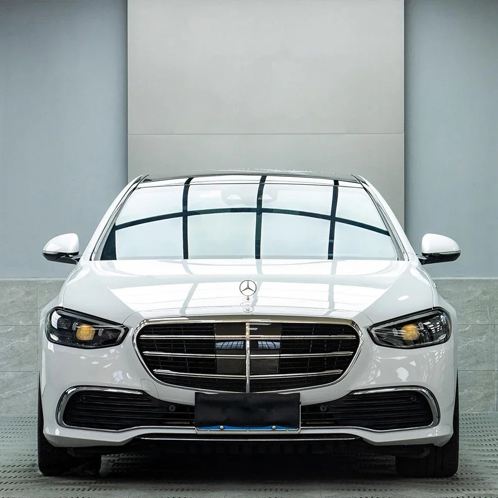 Glossy White Car Sticker Wrap Vinyl Film PET Sticker Bubble Free Vinyl Film Car Accessories Auto Exterior Interior Decoration