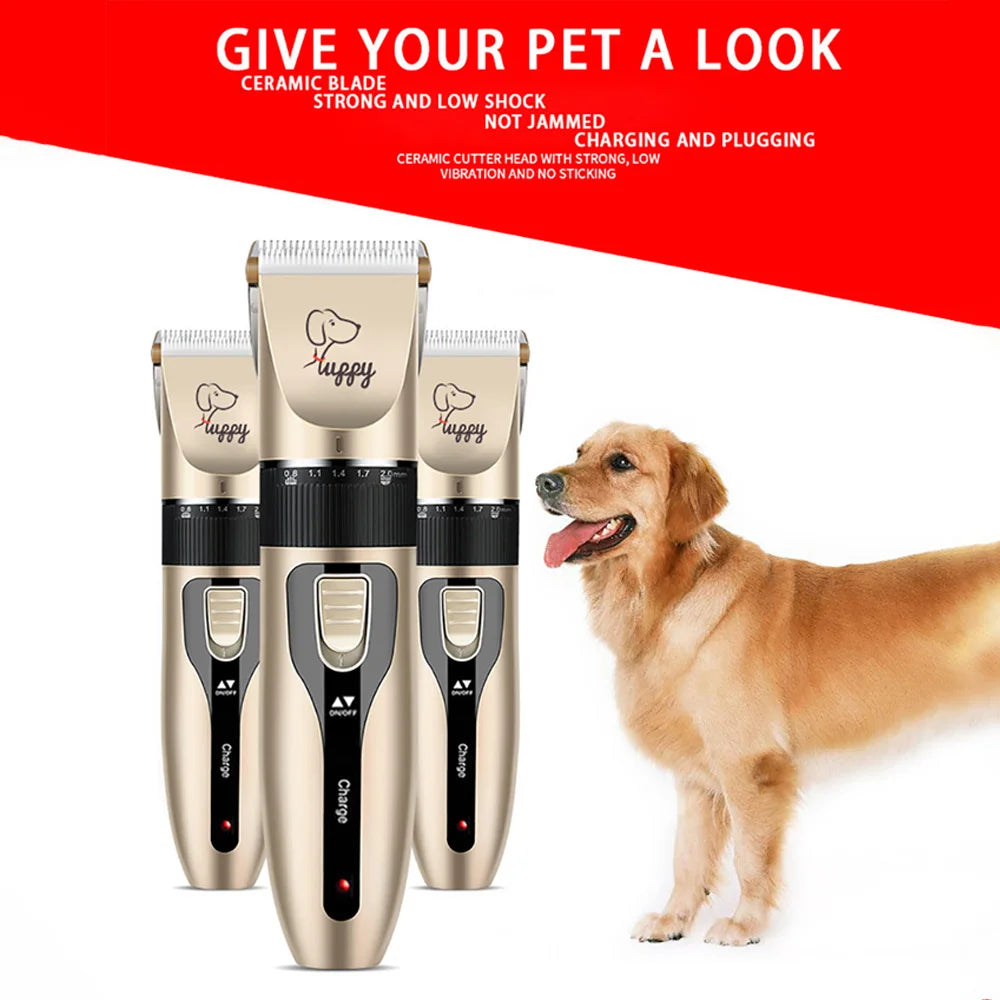 Dog Clipper Pet/Cat/Rabbit Hair Clippers Grooming  Haircut Professional Trimmer Shaver Set Pets Cordless Rechargeable Promotions