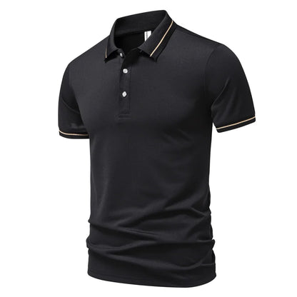 2026 Summer Casual Sports Quick-Drying Lapel Short-Sleeved POLO Shirt 6 Solid Color Shirt Cycling Suit Fitness Suit For Men 2XL