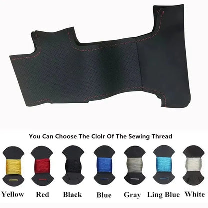 Hand-stitched Genuine Leather car steering wheel cover 100% Fit For Volkswagen VW Golf 4 Passat B5 1996-2003 Seat Leon 1999-2004