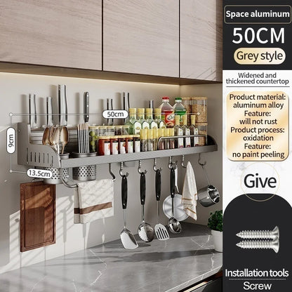 Kitchen Spice Storage Knives Holder Knife Stand Spice Rack Organizer Knives Holder Spoon and Chopsticks Rest Hanging Organizers