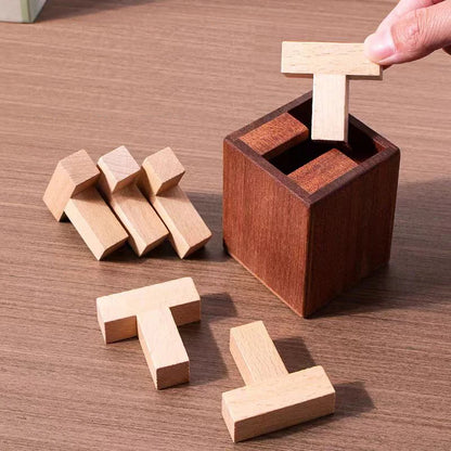 High Difficulty Impossible Wooden Puzzle Box Brain Teasers For Adults Teens IQ Test Toys Educational Mind Challenge Games