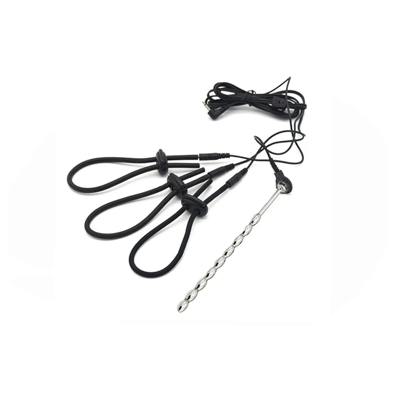 Promotion Electroshock E-stim Sex Products Electrosex Penis Ring E-stim Anal Butt Plug Electrostimulation Nipple Clamps Estim
