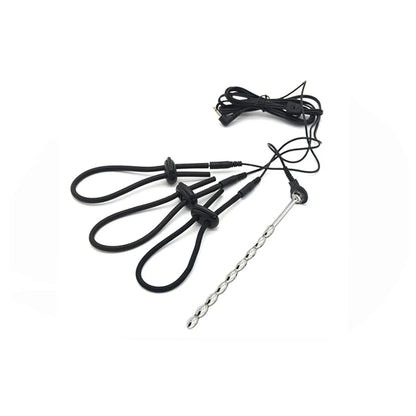 Promotion Electroshock E-stim Sex Products Electrosex Penis Ring E-stim Anal Butt Plug Electrostimulation Nipple Clamps Estim