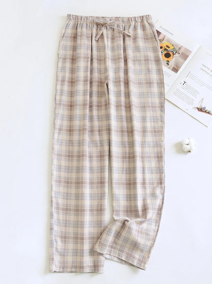 Men's Loose Fit Cotton Flannel Spwear Long Pants Home Leisure Comfortable Warm Outerwear Autumn Winter Spring Cotton Velve...