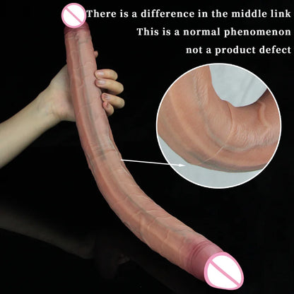 Realistic Long Dildos Double Head Dildo Anal Vaginal Stimulator Masturbator Sex Toy for Lesbian Couples Gay Men Adult Products