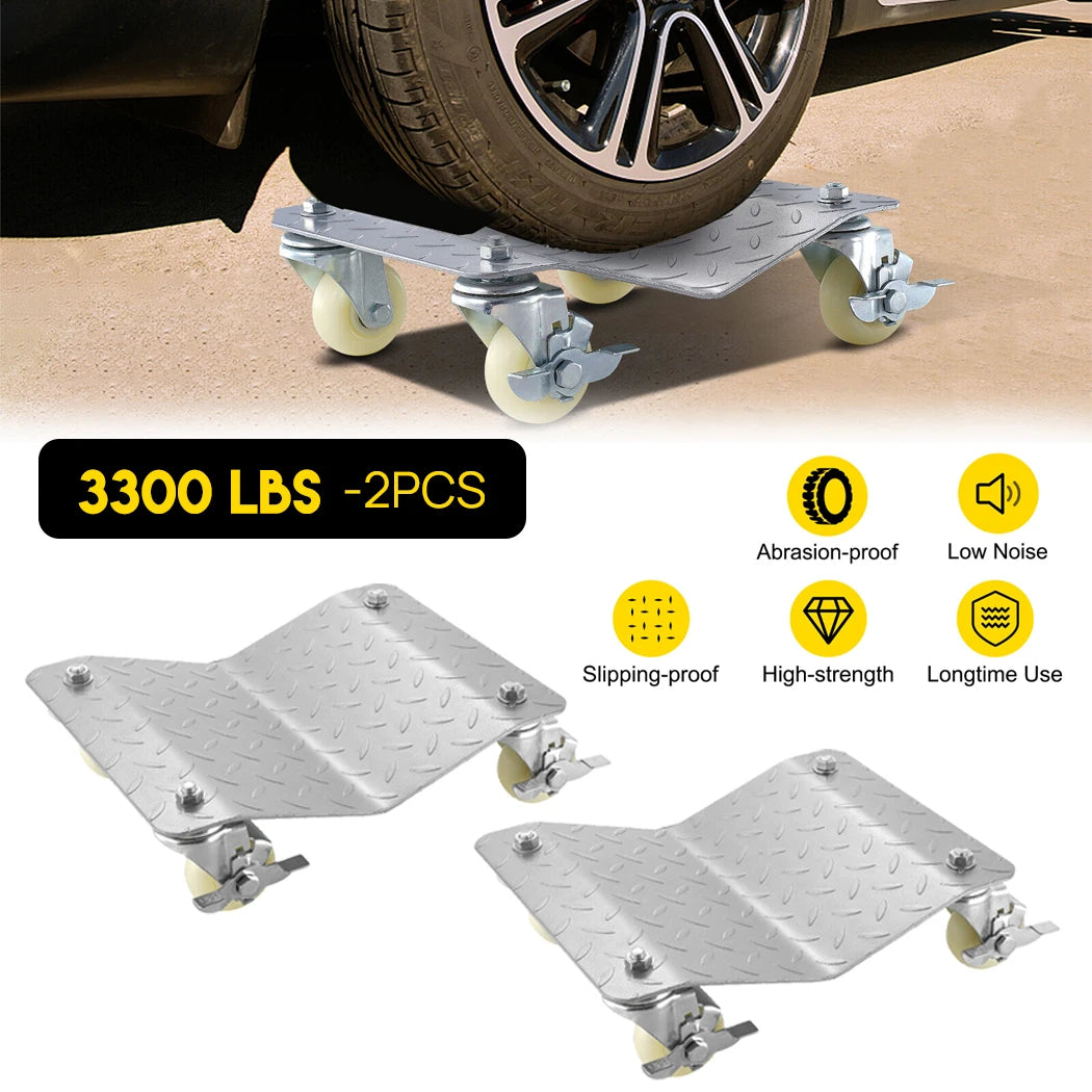 Car Dolly Wheel Tire Moving 3ton (6600lbs) Heavy Duty Skate Auto Repair Jack