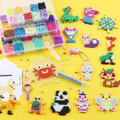 Multicolor Water Spray Magic Beads DIY Handmade Puzzle Kit Water Sticky Beads Educational Learning Craft Toy Birthday Xmas Gift