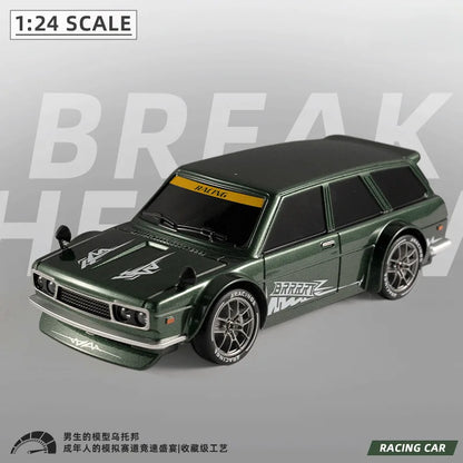 1:24 Scale 4WD Remote Control Retro Wagon Drift Car Off Road Racing Car With Proportional Throttle Toy For Kids And Adults