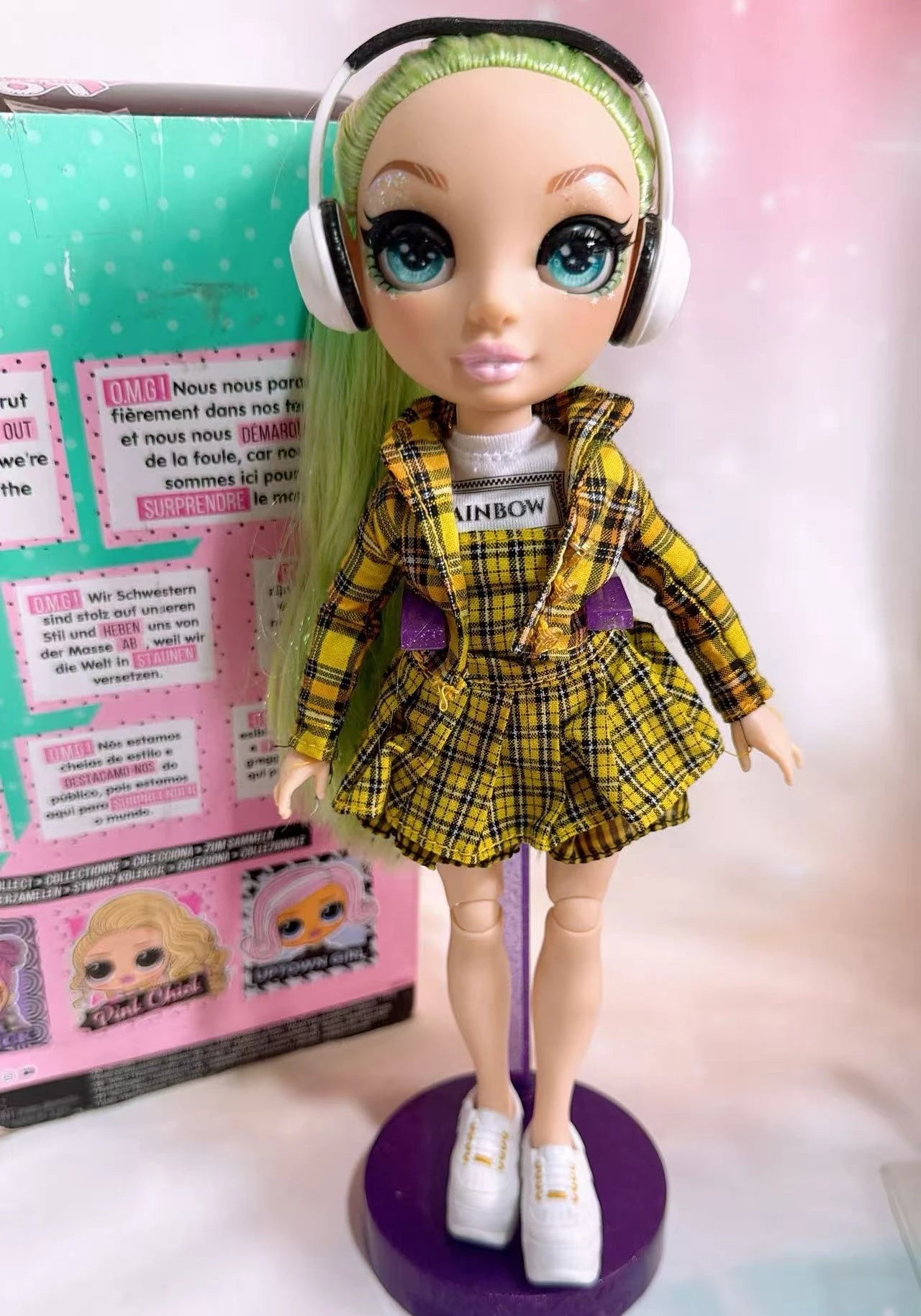 New Rainbow Doll High 25-30cm Fashionable Super Large Sister DIY Dress up Doll Toy Not Including Bracket Excluding packaging box